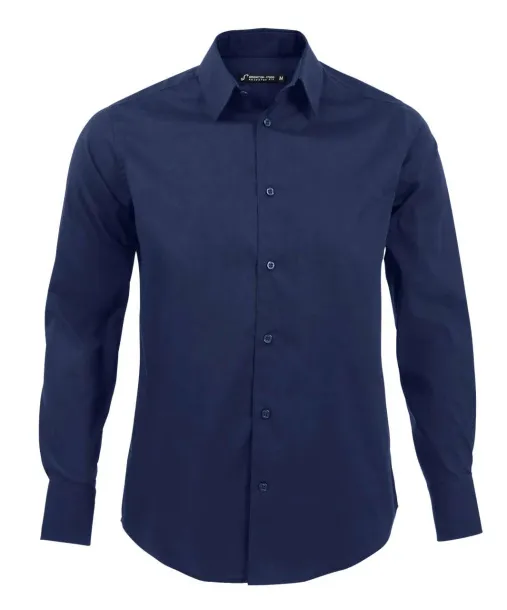 SOL'S BRIGHTON LONG SLEEVE STRETCH MEN'S SHIRT - SOL'S Dark Blue