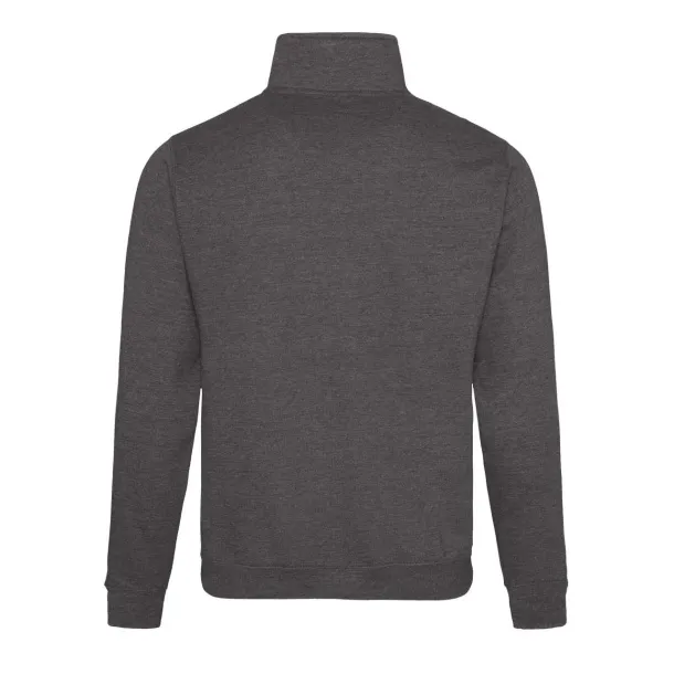  SOPHOMORE 1/4 ZIP SWEAT - Just Hoods Charcoal