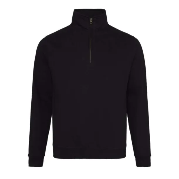  SOPHOMORE 1/4 ZIP SWEAT - Just Hoods Black