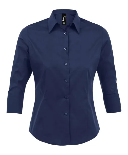 SOL'S EFFECT 3/4 SLEEVE STRETCH WOMEN'S SHIRT - SOL'S Dark Blue