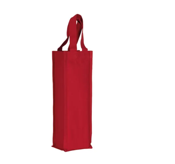  COTTON CANVAS BOTTLE BAG - Kimood Cherry Red