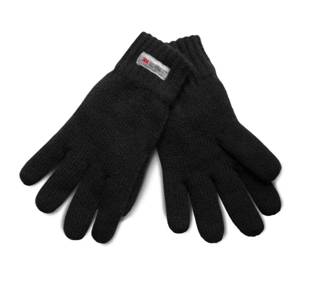  THINSULATE™ KNITTED GLOVES - K-UP Black