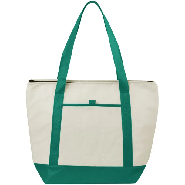 Lighthouse non-woven cooler tote Natural Green