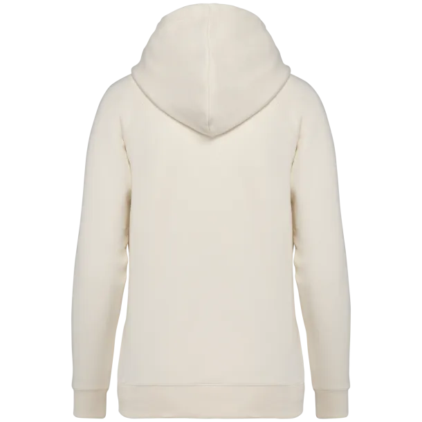  LADIES' ECO-FRIENDLY RAGLAN HOODED SWEATSHIRT - Native Spirit Ivory