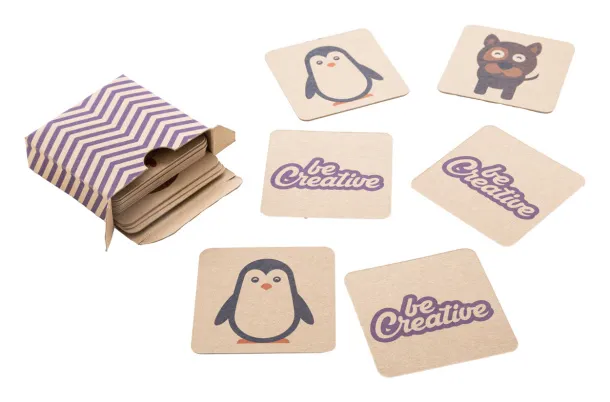 Minimor Eco custom memory game, animals Natural