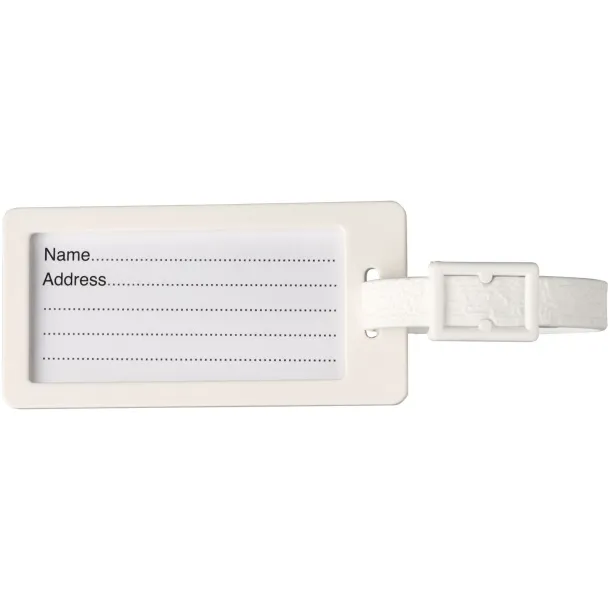River recycled window luggage tag White