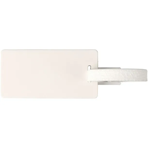 River recycled window luggage tag White