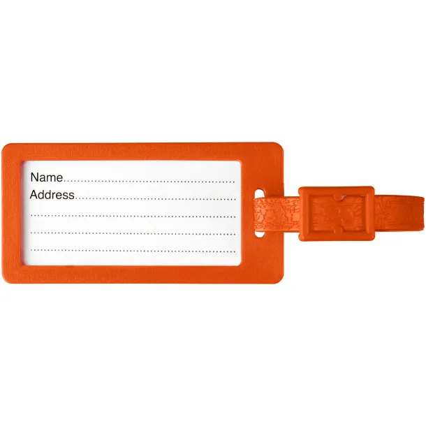 River recycled window luggage tag Orange