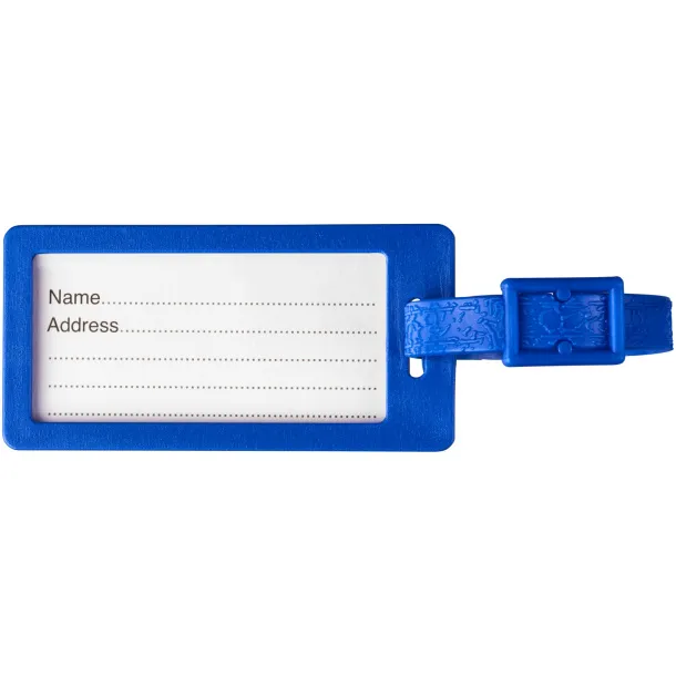 River recycled window luggage tag Blue