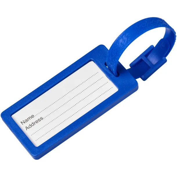 River recycled window luggage tag Blue