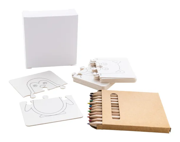 Colozzy custom colouring puzzle White Natural