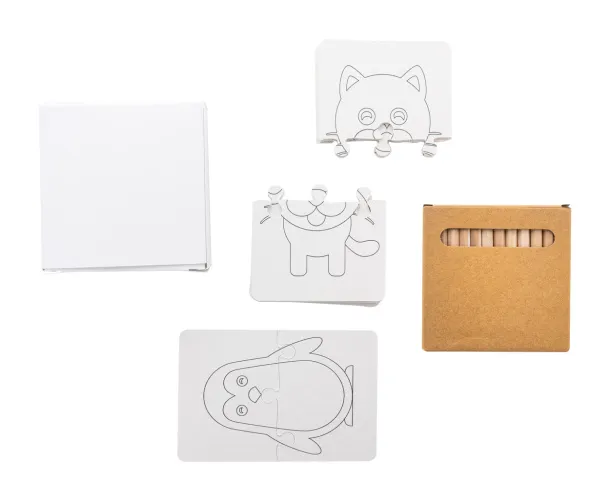 Colozzy custom colouring puzzle White Natural