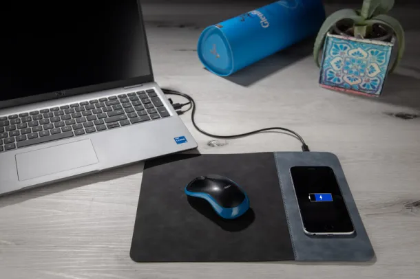 ENERGO Mousepad with wireless charger Mornarski plava