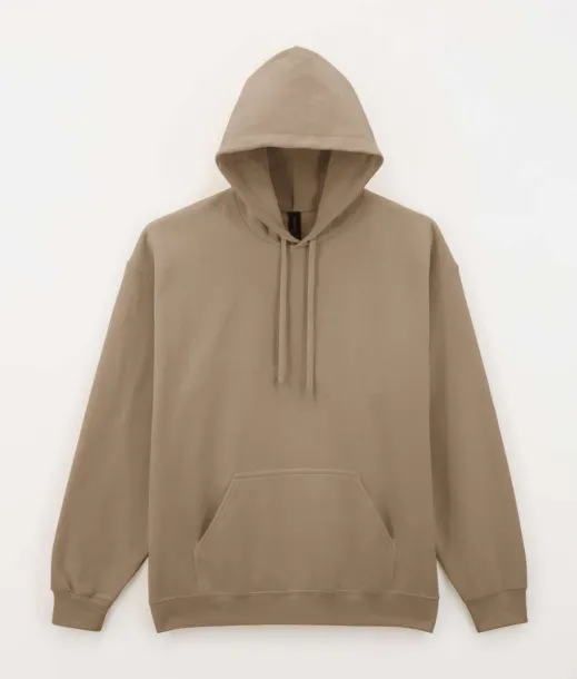 Softstyle® midweight flis unisex hoodie, 285 g/m² - Gildan Brown Savana