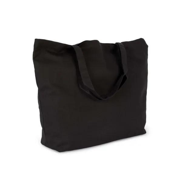  EXTRA-LARGE SHOPPING BAG IN COTTON - Kimood Black