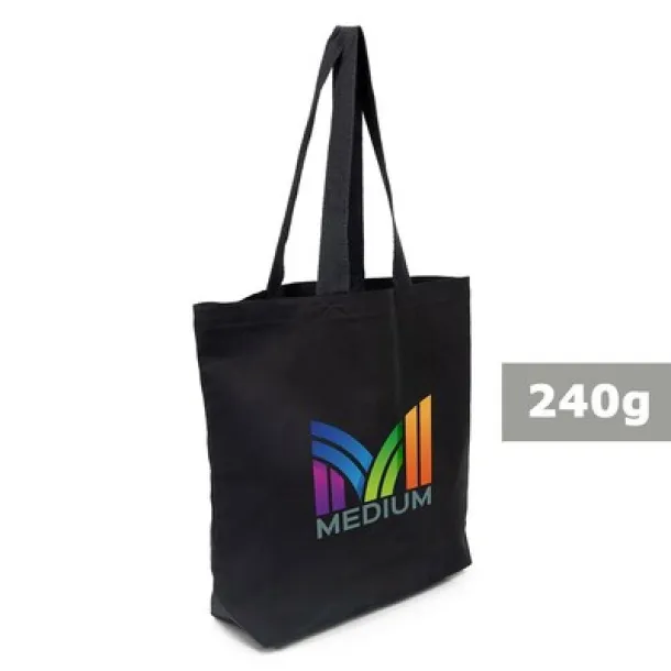 Ornell pamučna torba za kupovinu 240 gr/m2 black