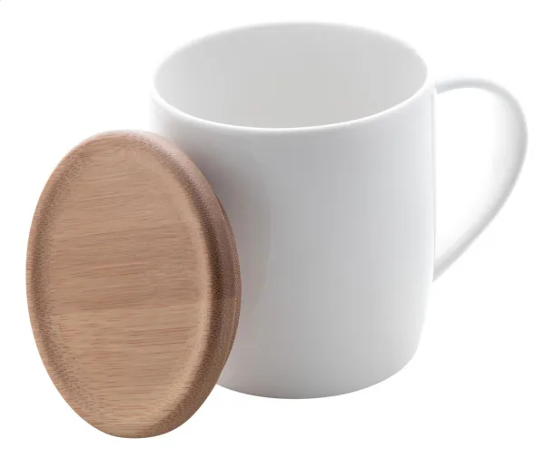 Hestia porcelain mug White