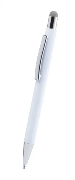 Wirly touch ballpoint pen Silver White