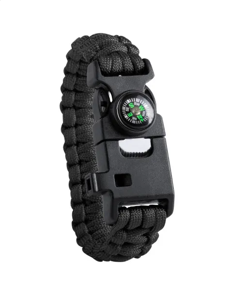 Peary survival bracelet Black