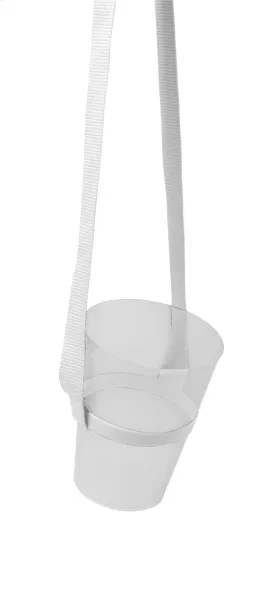 Lancup drink holder lanyard White