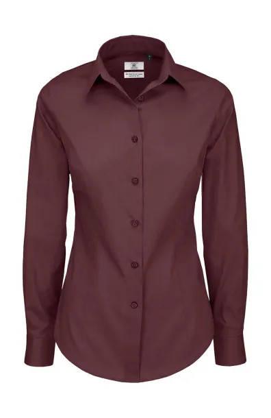  Black Tie LSL/women Poplin Shirt - B&C