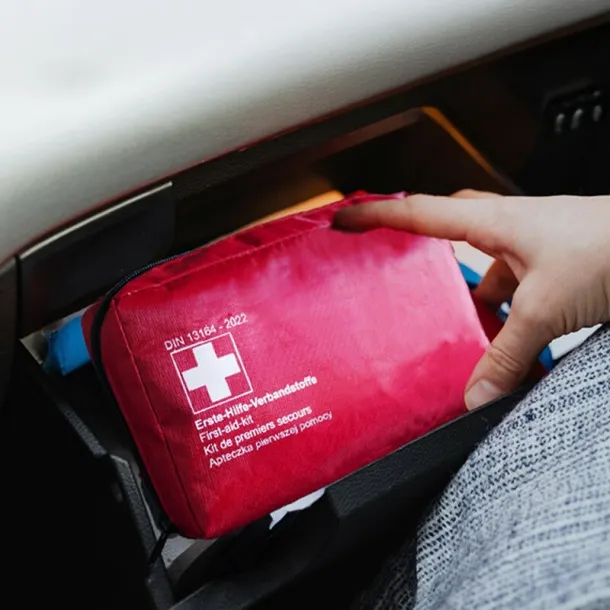Gemma First aid kit in pouch, 30 pcs red
