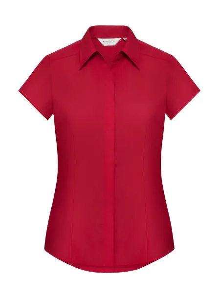  Ladies' Fitted Poplin Shirt - Russell Collection