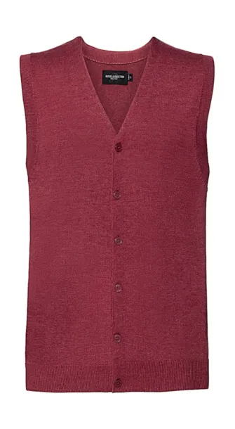  Men's V-Neck Sleeveless Knitted Cardigan - Russell 