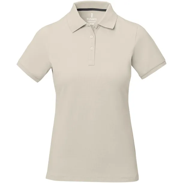 Calgary short sleeve women's polo - Elevate Life Sandstone