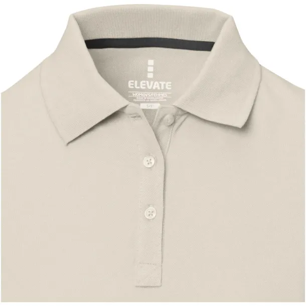 Calgary short sleeve women's polo - Elevate Life Sandstone