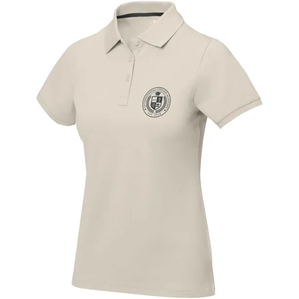 Calgary short sleeve women's polo - Elevate Life Sandstone