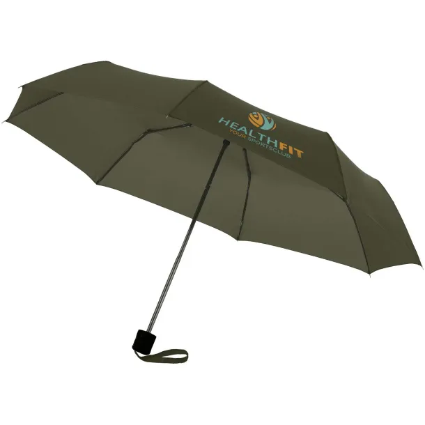 Ida 21.5" foldable umbrella Šumski zelena