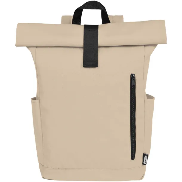Byron GRS RPET roll-top ruksak za 15.6" laptop, 18L Oatmeal