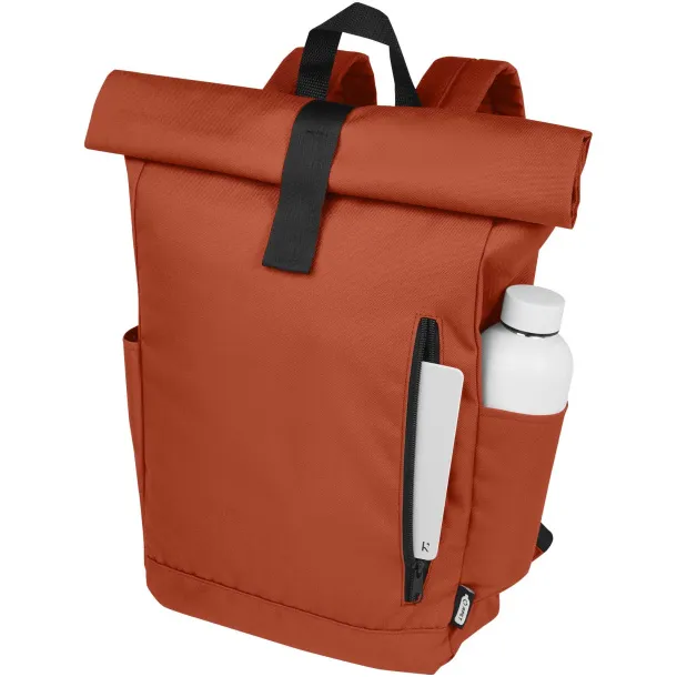Byron GRS RPET roll-top ruksak za 15.6" laptop, 18L Brick