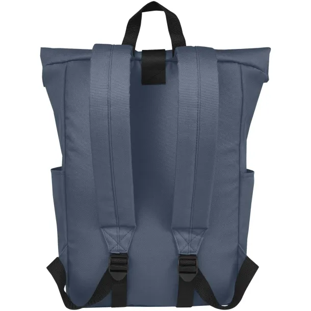 Byron 15.6" GRS RPET roll-top backpack 18L Hale Blue