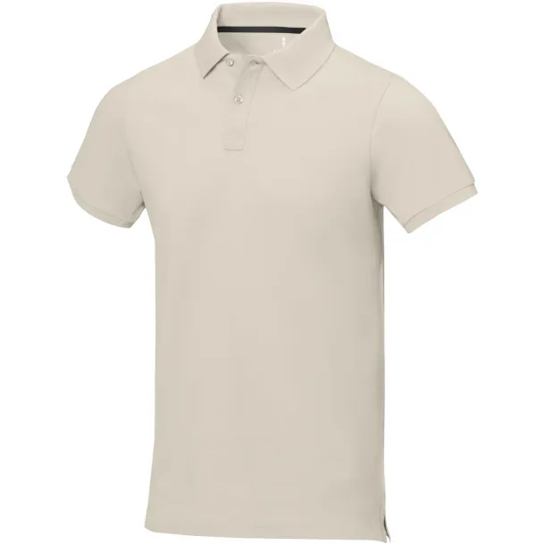 Calgary short sleeve men's polo - Elevate Life Sandstone