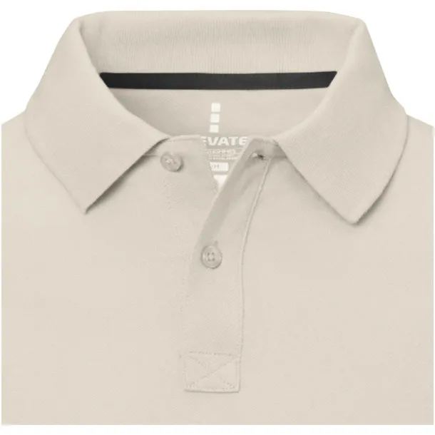 Calgary short sleeve men's polo - Elevate Life Sandstone