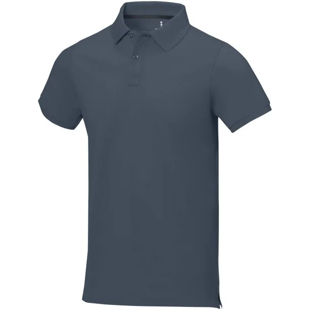 Calgary short sleeve men's polo - Elevate Life Hale Blue