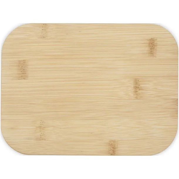 Roby glass lunch box with bamboo lid - Seasons Hale Blue