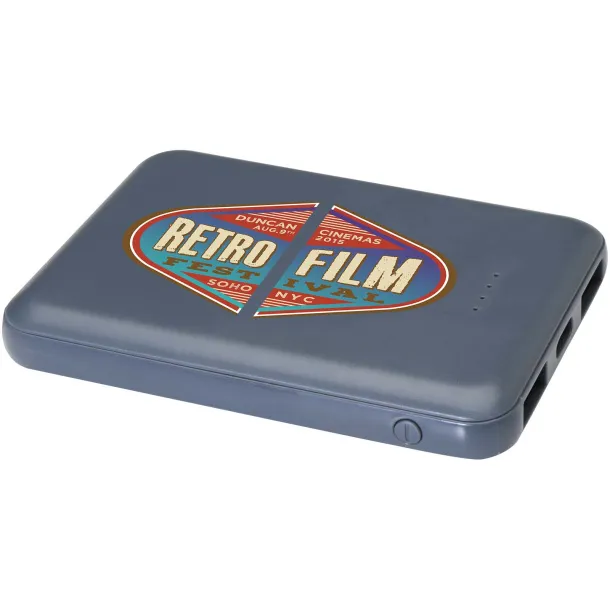 Asama Type-C prijenosna baterija od reciklirane plastike, 5.000 mAh Hale Blue