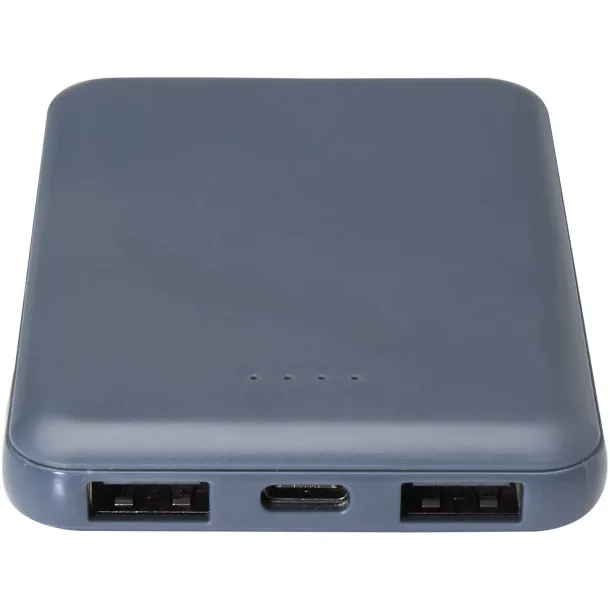 Asama Type-C prijenosna baterija od reciklirane plastike, 5.000 mAh Hale Blue
