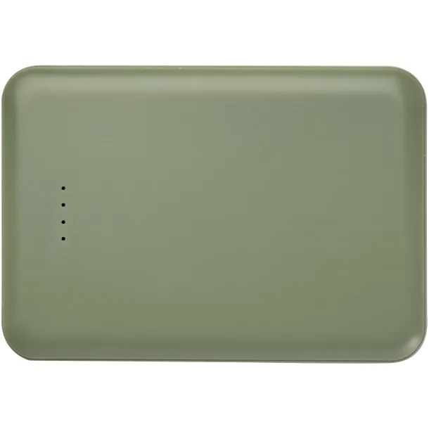Asama Type-C prijenosna baterija od reciklirane plastike, 5.000 mAh Heather green