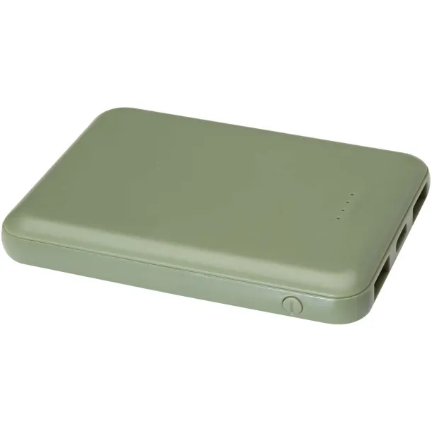 Asama Type-C prijenosna baterija od reciklirane plastike, 5.000 mAh Heather green