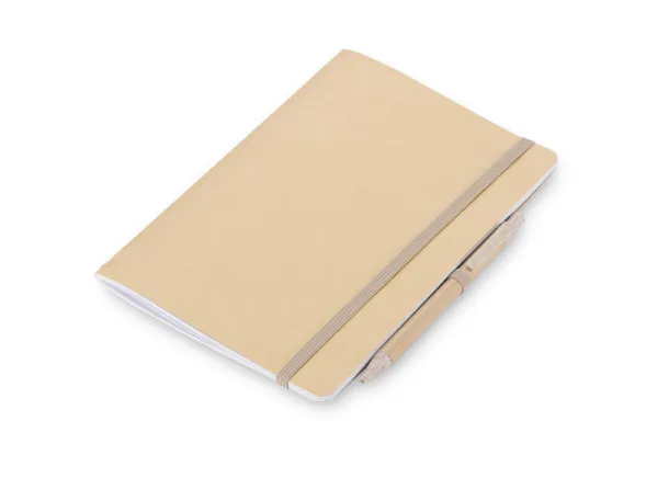REMATT A5 notebook with pen naturalny