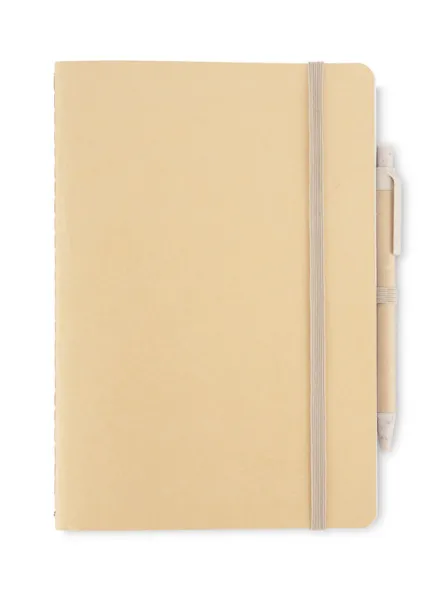 REMATT A5 notebook with pen naturalny