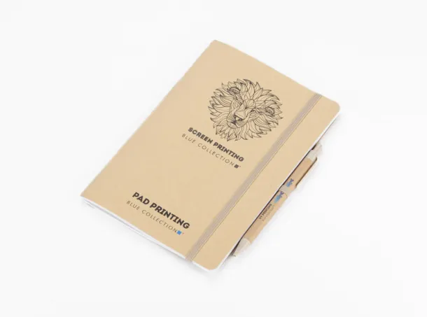 REMATT A5 notebook with pen Prirodna