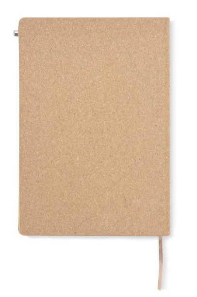 TESSO Cork notebook with pen  A5 - Gildan naturalny