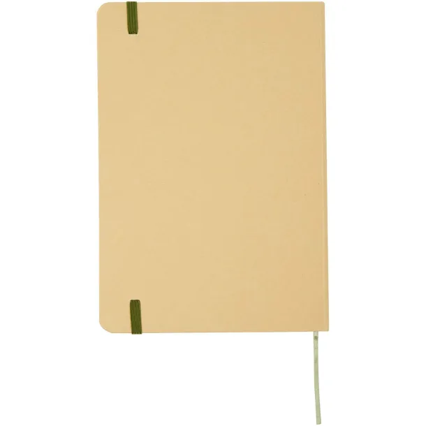 Nelida A5 recycled cardboard hard cover notebook Šumski zelena