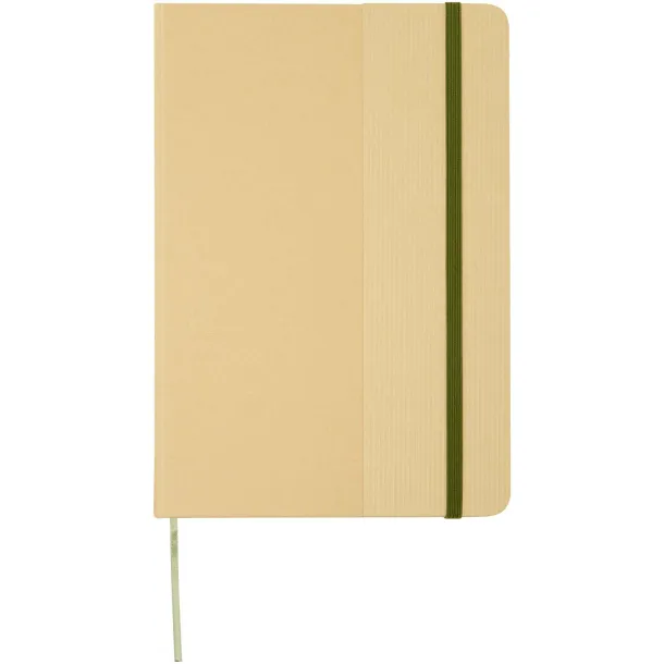 Nelida A5 recycled cardboard hard cover notebook Šumski zelena