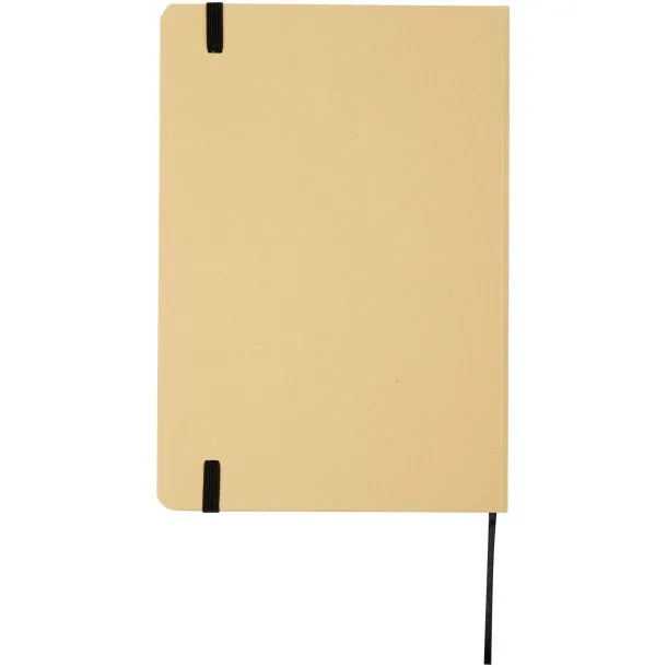 Nelida A5 recycled cardboard hard cover notebook Solid black